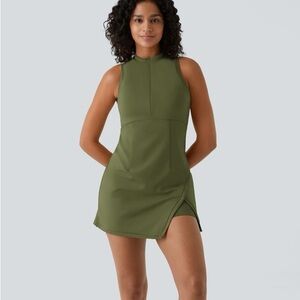 HALARA Olive Green Mini Dress